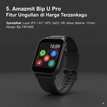 Smartwatch amazmit bip u pro (Gemini AI)